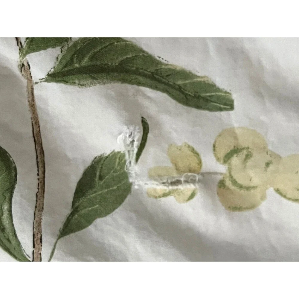 POTTERY BARN Spring Sparrow KING Duvet Cover Birds Botanical Colorful Cotton